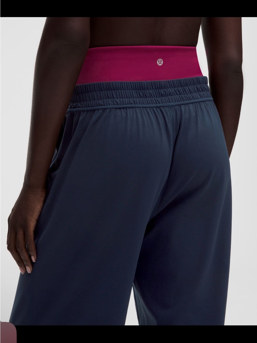 NWT Lululemon Align Ribbed-Waist Jogger True Navy/ Raspberry Rave Size 6 - Picture 7 of 10
